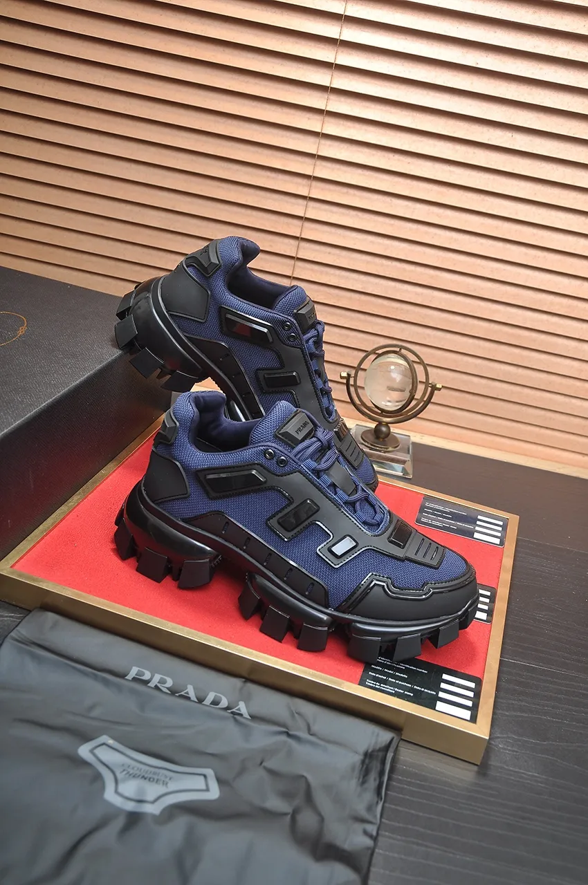 Men's shoes 💰620💶[PRADA] Top original items, new seasonal styles, high quality original items, top original breathable fabric + imported glue, imported stretch fabric inside with original cowhide foot pads, original air cushion outsole! Quality guaranteed! Code 38-45 (45 customized)
